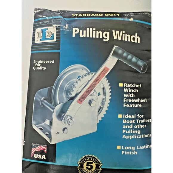 Dutton-Lainson DL1100A Pulling Winch, Spur Gear, No Brake, 1100 Lb Open Box - Picture 4 of 5